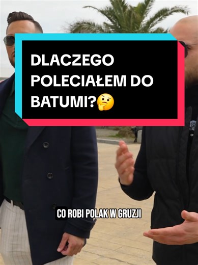 Batumi pod lupą: 🇬🇪 ​Dlaczego tam poleciałem? ​Czy Gruzini lubią Polaków? ​Jak wyglądają ceny i codzienne życie? ​Dlaczego po 20 latach w UK wybiera się akurat to miejsce? Jak żyje się w mieście, które tworzy się na oczach mieszkańców? ​Wszystkiego dowiesz się z nowego odcinka na YT. Premiera lada chwila! 🚀 #batumi #polska #życie #podróż #Gruzja