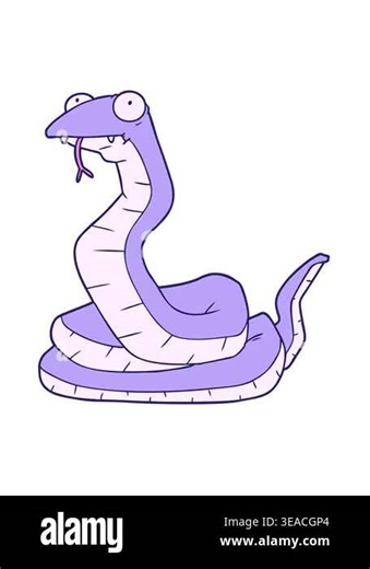 vibrating motion animation of snake drawing Stock Video Footage - Alamy