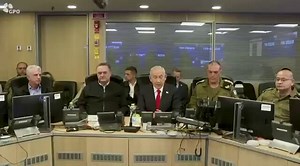 Benjamin Netanyahu returns to IDF headquarters with the head of the Mossad, announcing he has knocked out two of the top Iranian leaders.Netanyahu says he is enabling “Iranian freedom” and is “watching from above.”