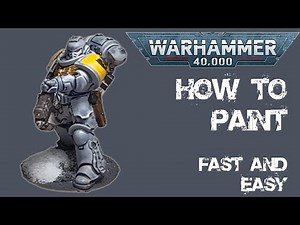 How to paint Space Wolf Space Marine - FAST and EASY