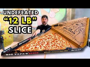 The UNDEFEATED 12-LB Big Mama & Papa’s Pizza Slice Challenge WIN $500 If I Finish in 5 Minutes!