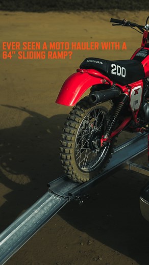 The industry's first 64" integrated sliding ramp with buttery-smooth action. Just load and go! | Pakmule