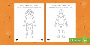 Design a Halloween Costume Worksheet