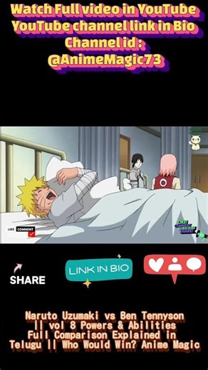 Naruto Uzumaki vs Ben Tennyson vol 8 Powers & Abilities Full Comparison Who Would Win ? Anime Magic