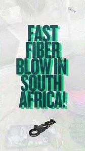 Fast Fiber Blow in South Africa! #cableblowingmachine