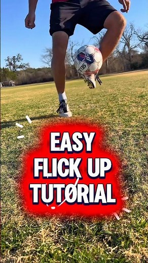 Easy Flick Up Tutorial ⚽️ #football #footballskills #soccer #shorts