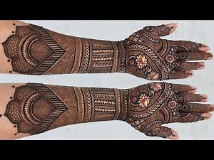 राजस्थानी मेहंदी डिजाइन l simple Rajasthani mehndi l indian Rakhi mehandi design mhendi design