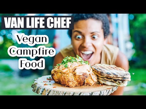 ULTIMATE VEGAN CAMPFIRE FOOD FOR VANLIFE | plant based recipe | RIDE and EAT