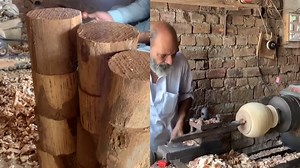 Crafting a Lacquer Art Wooden Flower Vase