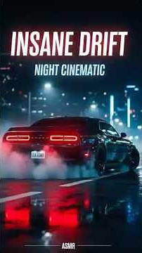 INSANE Night Drift 😳🔥 | Hellcat Cinematic Car ASMR #shorts