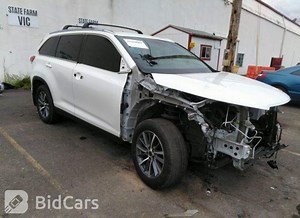 2019 Toyota Highlander, Se/Xle | 5TDJZRFH7KS562800 | Bid History | BidCars