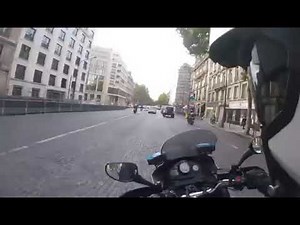 POLICE CHASE THIEVES ON A MOTORCYCLE\nIN PARIS