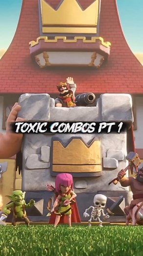 Toxic Evo combos pt.1 💀 #clashroyale #fypシ #crshorts