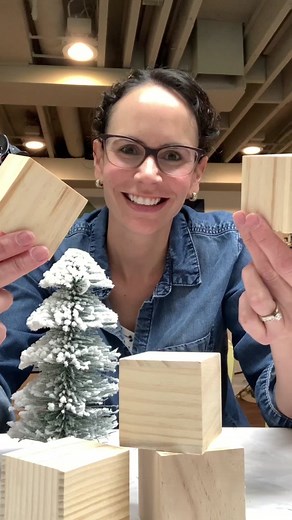 If you can’t find the wood blocks in store, cut your own! Or, make this with Dollar Tree Rubik’s cubes or dice! #christmascraftideas #dollartreechristmasdecor #woodcrafts All of these supplies are from Dollar Tree: wood blocks, letter stickers, ribbon, and the bow. The paint and hot glue are from Michaels. Let me know if you have any questions! #tieredtraydecor #craftychristmas