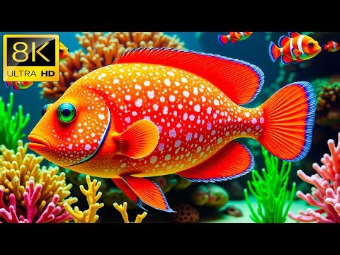 🐠 8K Ultra HD | Beneath the Aquarium Blue – Discover Hidden Ocean Life