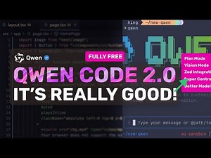 Qwen Code 2.0: These New Upgrades makes it REALLY GOOD! Vision Mode,Plan Mode,Zed Integration & More