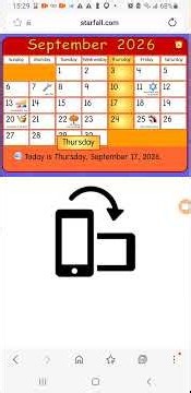 Starfall Daily Calendar - September 17, 2026