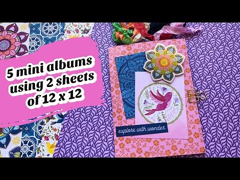 *NEW* Mini Albums using 2 sheets of 12x12 | #1 Pocket Folder Album