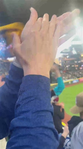 Mariners fans celebrate win in the stands