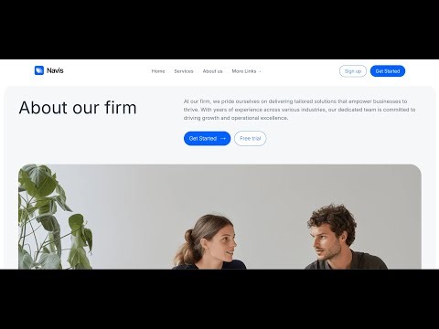 Navis : Modern Business Firm Website (HTML + CSS)
