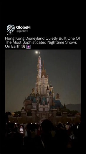GlobeFi on Instagram: "Hong Kong Disneyland operates one of the most advanced live entertainment systems on Earth, and it runs without error every single night. 🤯⚡️ This isn’t a traditional fireworks show. It’s a fully integrated, large-scale system combining ultra-high-resolution projection mapping across complex castle geometry, synchronized lighting grids, precision-timed fireworks, water choreography, and drone formations, all locked together with millisecond accuracy. Every visual element 