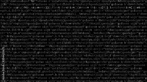 Programming code animated in a movie like animation. Matrix effect for computer generated code ideal for developer presentations.
