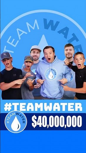 $40M of Clean Water with Mr Beast & Mark Rober #TEAMWATER