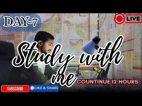 🔴live study 12 hours #upsc #neet #ssc #allexam