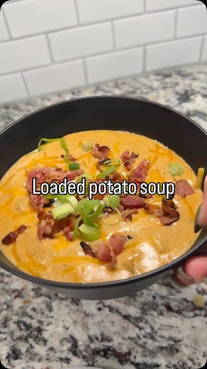 Loaded potato soup and Brazilian cheese bread!! #fyp #cookingathome #suppertime #potatosoup | Tristi Delmas