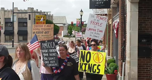 Video: Protesters attend 'No Kings' rally in Springfield