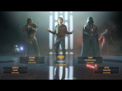 Han Solo MAX level (1000) gameplay - Star Wars Battlefront II