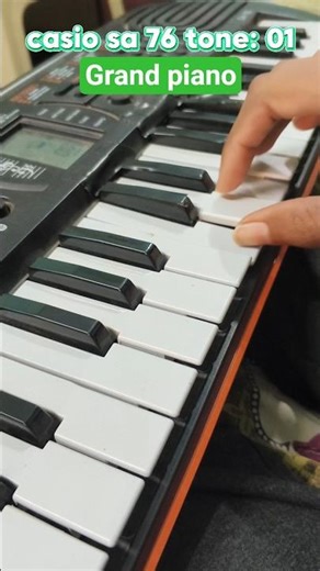 Happy birthday song🎶 in casio sa 76 tone:00grand piano #shorts #viral 🔥