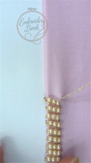 32K views · 370 reactions | So elegant hand embroidery border line design tutorial | EmbroideryBook | Facebook