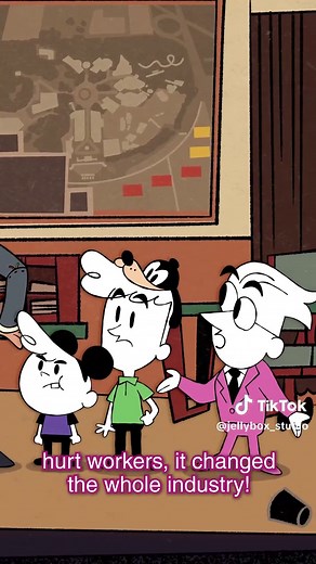 Walt Disney was a Union Buster?! UMBERT ACTUALLY! - EP 01 Animated & Produced by Jellybox Studio CREW Executive Producers: @genegoldstein, @adamconover Showrunner: @starghettis Line Producer: Sean Aitchison Art Director: @kaseywllms Researcher/Writer: Sean Aitchison Director: Laura Estrella Storyboards: @norameek Animatic/Subtitles Editor: Sean Aitchison Character Design: Enzo, Laura Estrella Prop Design: Enzo, Laura Estrella Background Design: Kasey Williams Additional Design: Enzo, Laura Estre