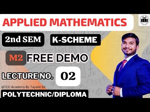 L-2 FREE DEMO || APPLIED MATHEMATICS M2 || 2nd SEM || DIPLOMA || POLYTECHNIC || K-SCHEME || MSBTE