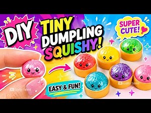 I Tried Making the World's Tiniest Dumpling Squishy at Home! 😱😳 *DIY Mini Viral Squishy Tutorial*