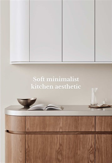 Soft Minimalist Kitchen Aesthetic with Modern Touch
