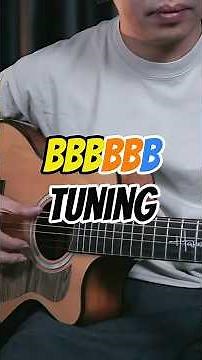 Adjust guitar tuning to BBBBBB and the ending...