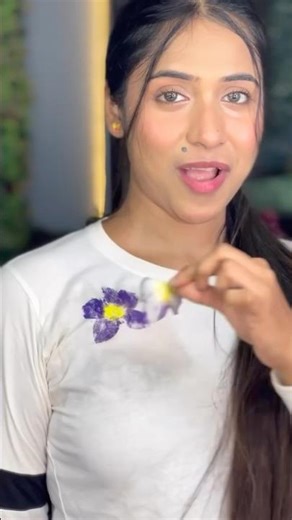 Real flower stamp T-shirt😱|old shirt hack#youtubeshorts#shorts#diy#handmade#hack#flower#new#wedding