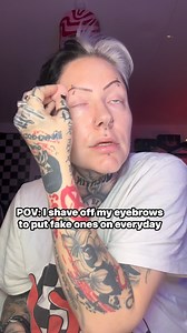 No eyebrows no problem 😂 #Eyebrows #noeyebrows #eyebrowtutorial | InkedBone