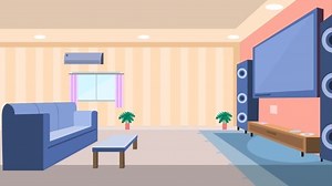 Living Room 2d Animation Background Sofa Stock Footage Video (100% Royalty-free) 1065104155 | Shutterstock
