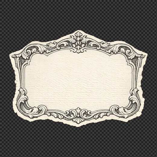 Download free png of PNG Vintage ornate frame illustration. by Tanat Chittirungsan about victorian label, background, png, texture, and border 25804217