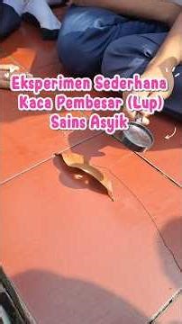 Fun Science / Simple Experiments / Magnifying Glass #scienceexperiments #learning