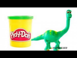 Dinosaurs Play doh Stop Motion Cute dinosaur animation Tyrannosaurus Rex Dinosaur toy eggs Jurassic