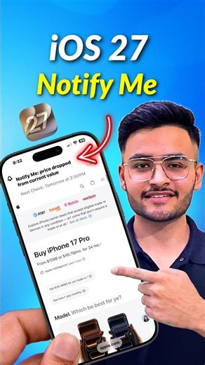 Day 158/365 iOS 27 Notify Me Safari Feature #ios27 #iphone #apple #shorts notify me safari feature