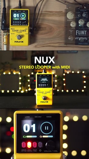 NUX Loop Core Stereo Looper with MIDI #guitarpedal #guitarpedals #looper #nux #happyholidays