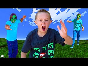 Minecraft Invasion! Race to Save Kade! Chase Game with the Fun Squad! - Videos For Kids