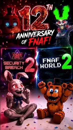 FNAF 12th Anniversary JUST GOT CRAZY! 😱 SB2 & FNAF World 2!