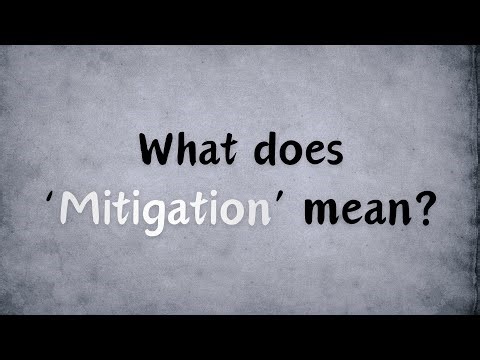 What does Mitigation mean?