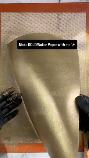 1.8K reactions · 156 shares | Gold Wafer Paper | No Gelatine, No...